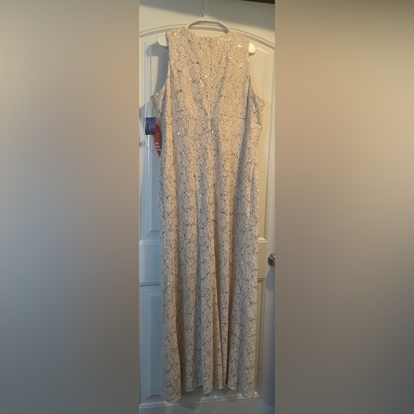 Illusion Neck Gowns with Lace Bodice Wisteria Plus Size